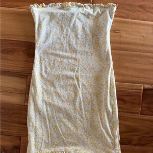 Tiger Mist Yellow Floral Mini Dress